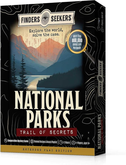 Mystery Game | National Parks Trail of Secrets – Be a Detective and Investigate an Unsolved case Escape Room Puzzle Game for Date Night Family Night or Solo.