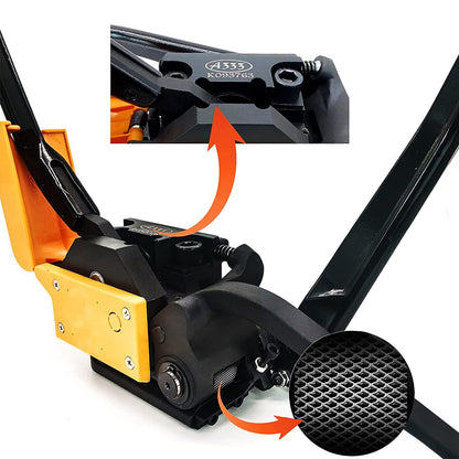 SDRTOP Steel Strapping Tool A333 Stainless Manual Belt Packaging Banding Machine Metal Free Buckle Packing for Width 1/2" 5/8" 3/4" Sealless Combination Tools