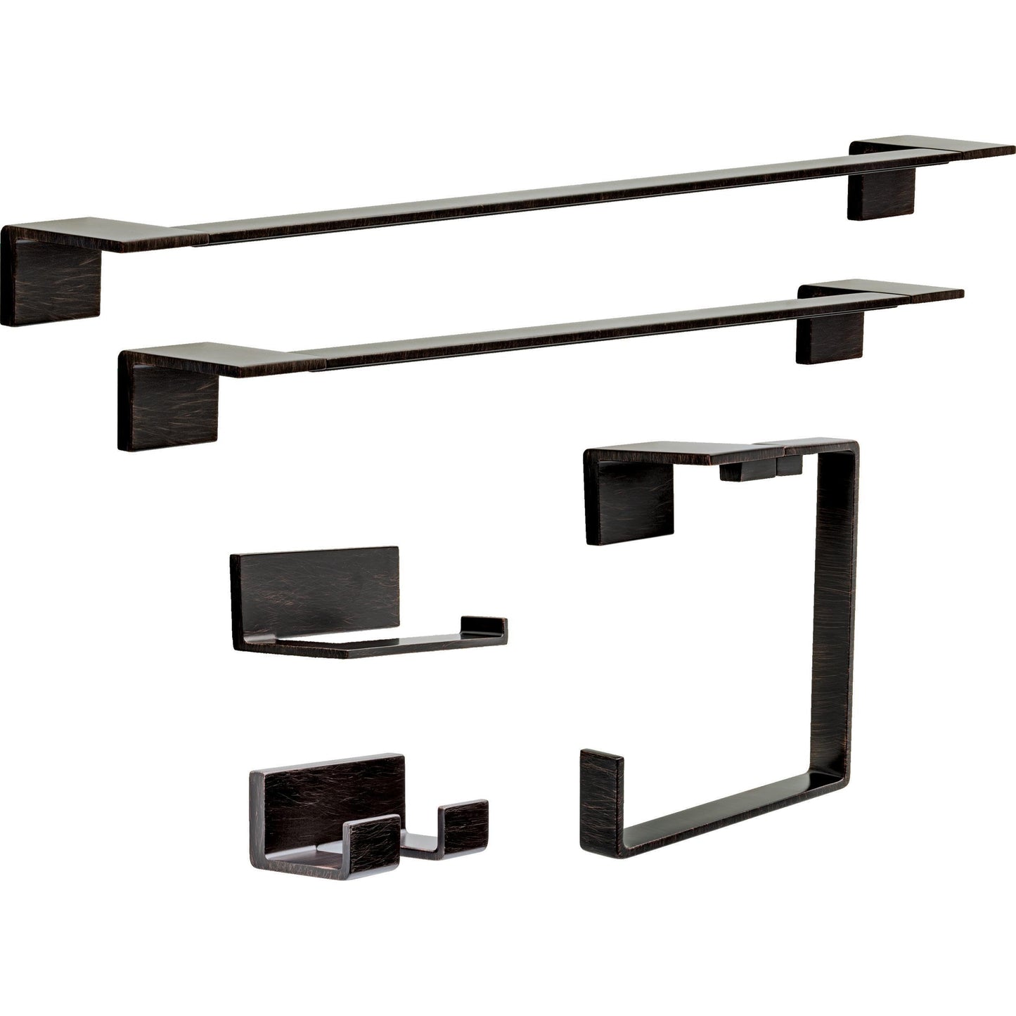 Delta Double Towel Hook for Bathroom or Kitchen| Venetian Bronze | Vero Accessories