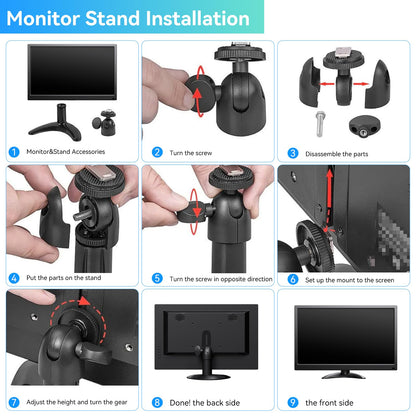 Showscren 14 Inch Touch Screen Monitor FHD 1080P 60hz 99% sRGB IPS/HDMI/USB-C Computer Monitor Plug & Play, for Laptop PC Phone Raspberry Pi Switch PS4 PS5