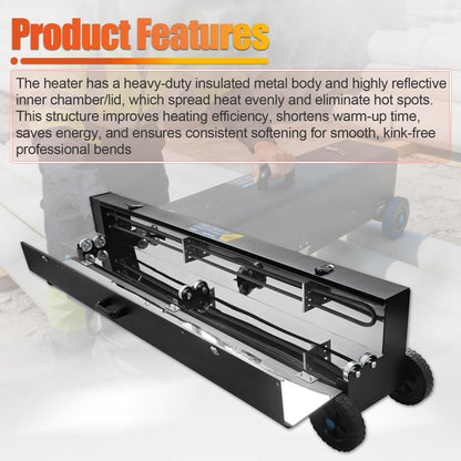 Electric PVC Conduit Heater, PVC Heater Box, Pipe Bender Tool,1/2" to 4" Bender Heater Pipe Bending Tool for 52" Sections of PVC Pipe