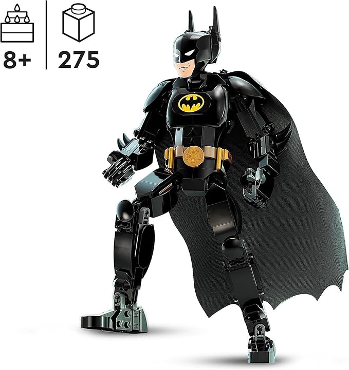 Lego 76259 DC The Batman Figure Superhero Construction and Decoration Toy with Cape Based on The Batman Movie 1989 Collectible Game Gift Idea for Children