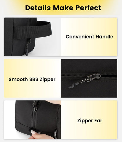 Vorspack Travel Toiletry Bag for Men - Hanging Toiletries Bag Water Resistant Dopp Kit Travel Bag for Toiletries Accessories