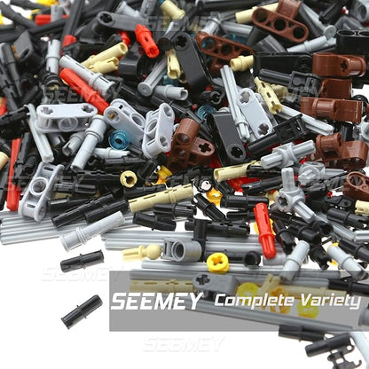 SEEMEY 884 Pieces Axle Chain Link Connectors Bricks Sets Compatible with Main Brand Technic-Parts