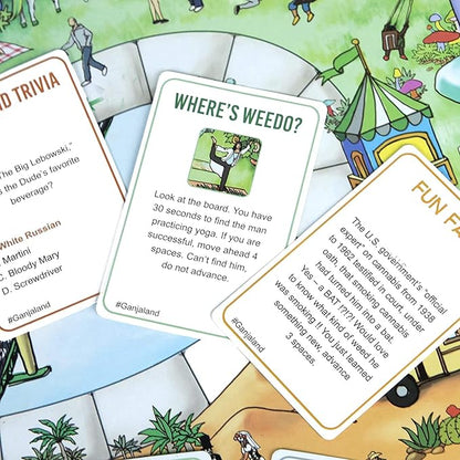 Ganjaland The Epic Weed Game for Social Gatherings Weed Board Games for Adults