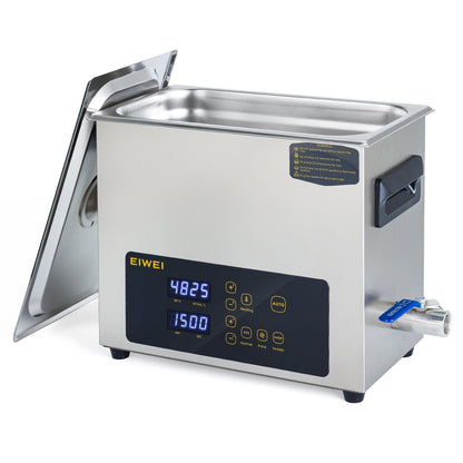6L Ultrasonic Cleaner, One-Touch Cleaning, Heating, Dual-Frequency, Sweep Frequency, Touch Ultrasonic Cleaning Machine for Labs,Carburetor,Jewelry,Dentures,Automotive Parts