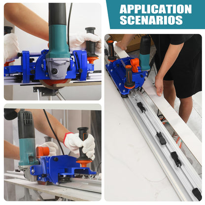 Electric Orbital Angle Grinder Tile Cutter for Large Ceramic Porcelain Tiles Up to 124 inches, Precise Ceramic Tile Cutting Tool(Angle grinder included)