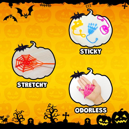 Halloween Treat Non Candy for Kids 28 PCS, Sticky Hands Toys Gifts Prizes for Toddlers, Halloween Goody Bag Bucket Pinata Stuffer Fillers,Birthday Preschool Party Favor Supplies Trinket for Boys Girls