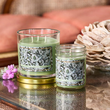Becky Home 14.5oz Pure Sage Scented Candles for Home, 60 Hrs Soy Wax Candle for Cleansing House, Aromatherapy & Manifestation, Candle Gifts for Men and Women