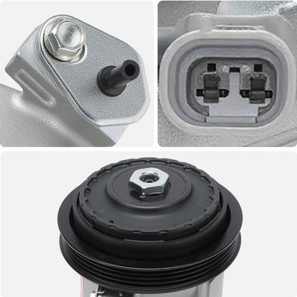AISIN AFTERMARKET ACCT-00794 Air Conditioner AC Compressor - Compatible with Toyota Yaris 2012-2018, Yaris R 2016-2018 - with 4-Pulley Groove, with Clutch