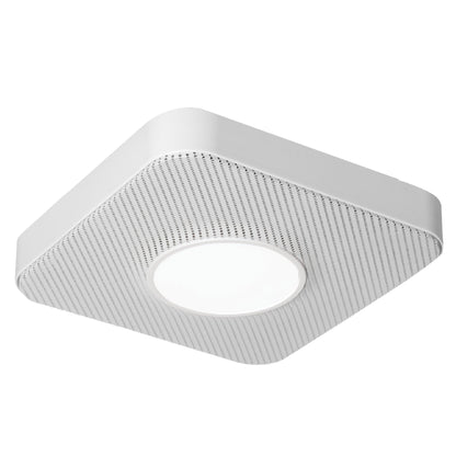 Homewerks 7130-40-BT DC Bathroom Fan with Light and Bluetooth Speaker 90-CFM 1.2 Sones White Easy Install, 4000 Kelvin Cool White Light