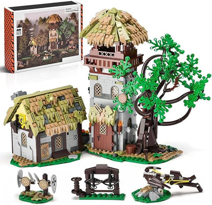 Medieval Greenwood Range Building Bricks SetMiddle Building Set House Building Block Toy Living Room DecorationsCollectible Display Set for Adults1109pcs
