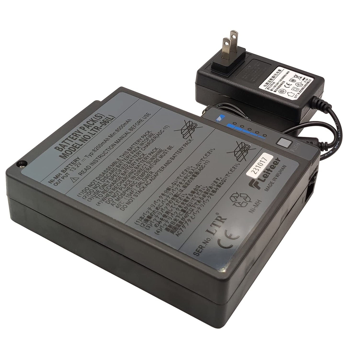 DCYNXC 13.2V LTR-06(L) Battery Ni-MH for Fujikura FSM-50S FSM-50R Fusion Splicer Battery BTR-06 Battery 8200mAh (with Charger)