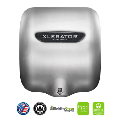 XLERATOR XL-SB Automatic High Speed Hand Dryer with Brushed Stainless Steel Cover, 12.5 A, 110/120 V