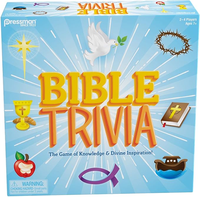 Bible Trivia by Pressman - The Game of Knowledge &amp Divine Inspiration Multi Color