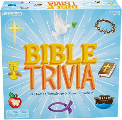 Bible Trivia by Pressman - The Game of Knowledge &amp Divine Inspiration Multi Color