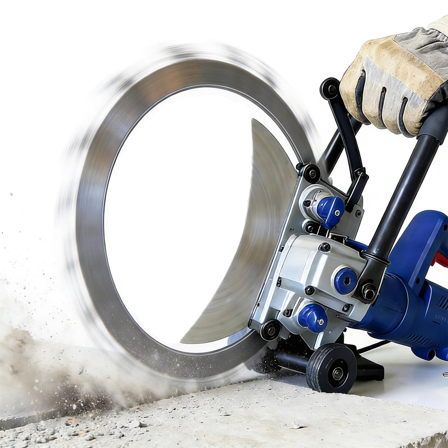 Bonxrdun Electric Concrete Saw, 9000W 110V 400MM Diamond Grain Blade, Ring Concrete Saw Cutter, for Construction Site, Road Repair, Municipal Engineering & Concrete Slab