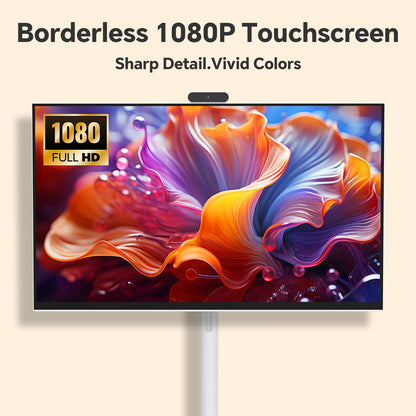 Cugima 27" FHD Smart Portable TV on Wheels
