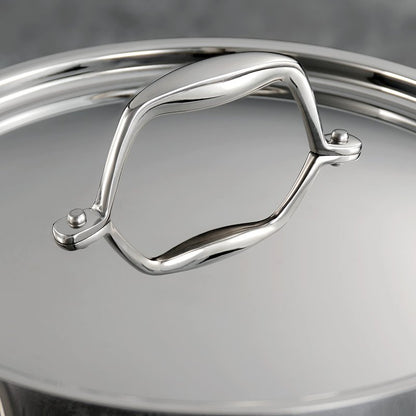 Tramontina Signature Tri-Ply Clad Stainless Steel 2-Quart Sauce Pan with Lid, Induction-Ready, Dishwasher-Safe, NSF-Certified, Made in Brazil