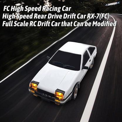 LD1801 1/18 AE86 RC Drift Car (Initial D) 3pcs Upgraded 1200mAh Batteries 2.4G 150 Brushed Motor &amp 10A ESC 3-Channel Full Proportional Remote Control