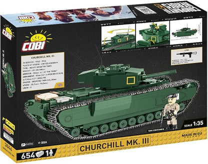 COBI Company of Heroes 3 Churchill Mk. III Tank Building Set 654 Pieces
