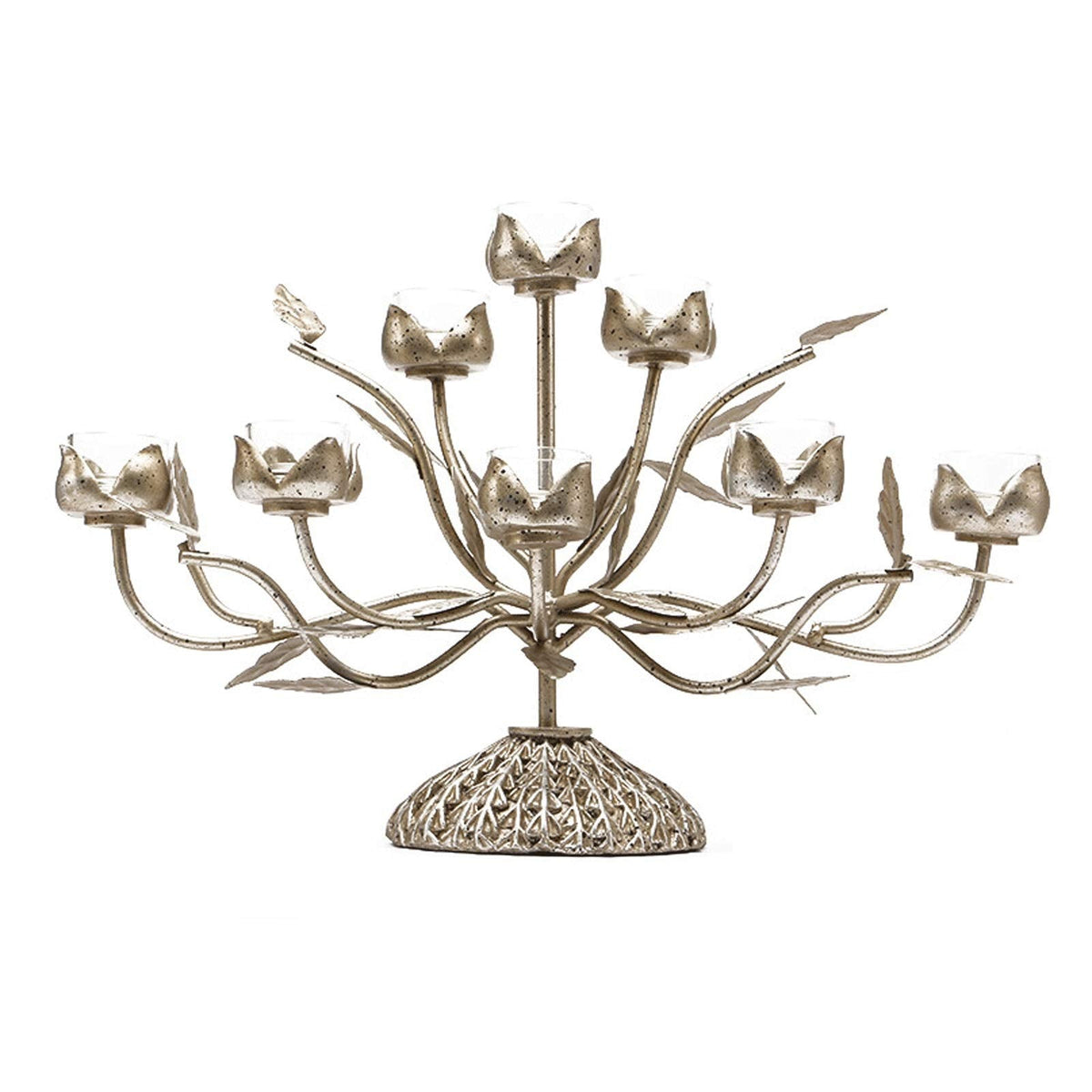 XILIN-1987 Candle Holderss European Style Wrought Iron Candle Holder Romantic Candle Light Dinner Candlestick for Home Decoration Votive Activity Candle Stand Wedding Gift Idea Decorative Candlestick