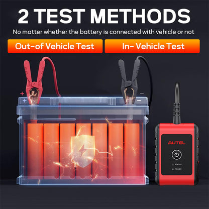 Autel MaxiBAS BT506 Car Battery Tester, Lite of BT508/BT608 Analyzer, 6v 12v 100-2000 CCA, Adaptive Conductance, Cranking Charging System Test, Work w/Autel Scanners & iOS/Android, Free Updates
