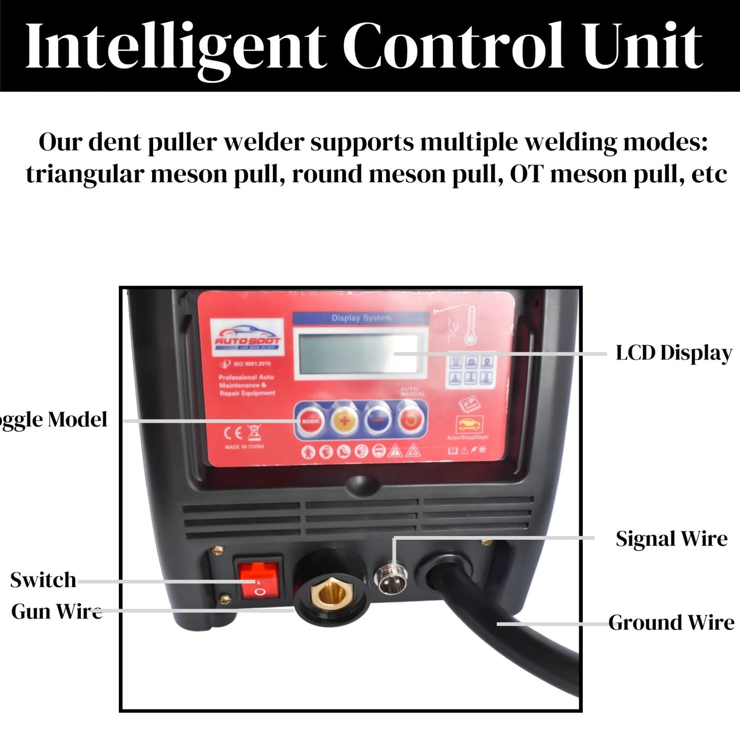 Spot Welder Dent Puller, 110V 3KW Stud Welder Machine, Panel Spot Welder Puller,9 Models Spot Welding Machine for Car Body Dent Repair, Stepless Adjustment, Mixizap