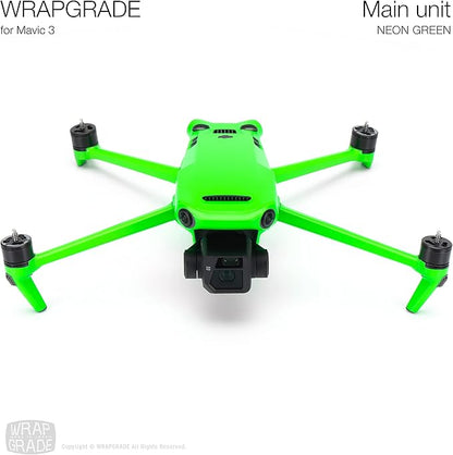 WRAPGRADE Full Skin Stickers for DJI Mavic 3 / Mavic 3 Classic (NEON GREEN)