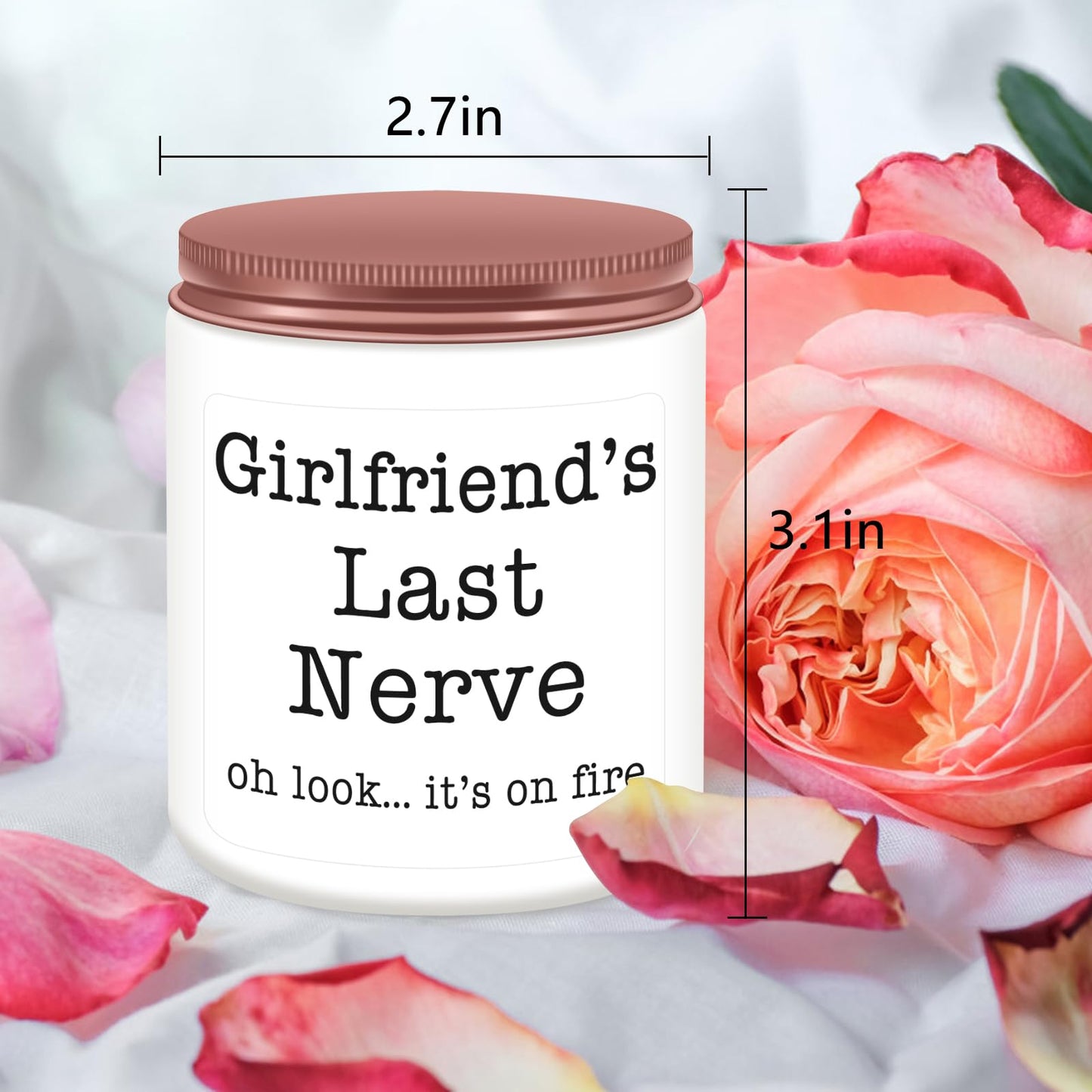 Homsolver Gifts for Girlfriend from Boyfriend, Valentines Birthday Mothers Christmas Anniversary Day Gifts for Girlfriend Fiancee, Romantic Scented Candles