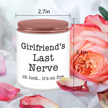 Homsolver Gifts for Girlfriend from Boyfriend, Valentines Birthday Mothers Christmas Anniversary Day Gifts for Girlfriend Fiancee, Romantic Scented Candles