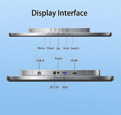 RIUIIN 19 Inch Touch Open Frame Monitor, Industrial Touch Display,1280x1024 Resolution 5:4 Aspect Ratio Waterproof,VESA+Panel Mount, for Indusitrial Retail Commercial