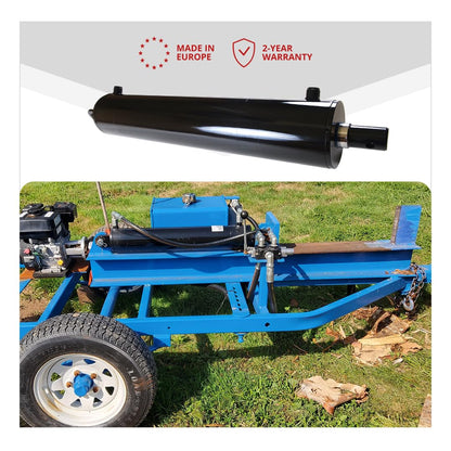 Magister Hydraulics Log Splitter Cylinder 4 in Bore x 24 in Stroke x 1.75 in Rod - Welded Double Acting Hydraulic Cylinder for Wood Splitter - Heavy-Duty Log Splitter Ram 4x24