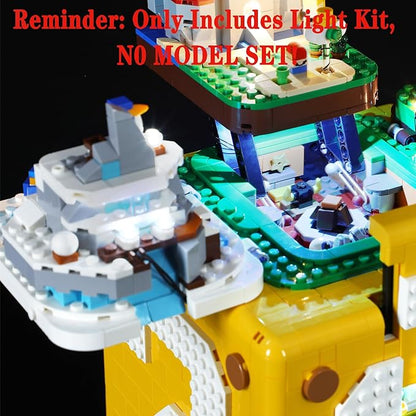 LED Light Set Compatible with Lego 71395 Super Mario 64 Question Mark Block Super Mario Building Blocks Model - Model Set NOT Included