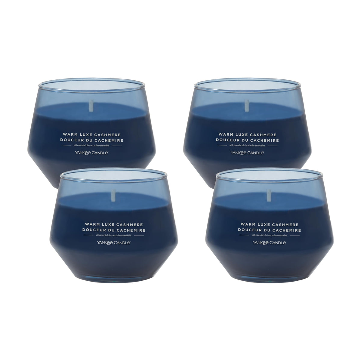 Yankee Candle Studio Medium Candle, Warm Luxe Cashmere, 10 oz, 4-Pack