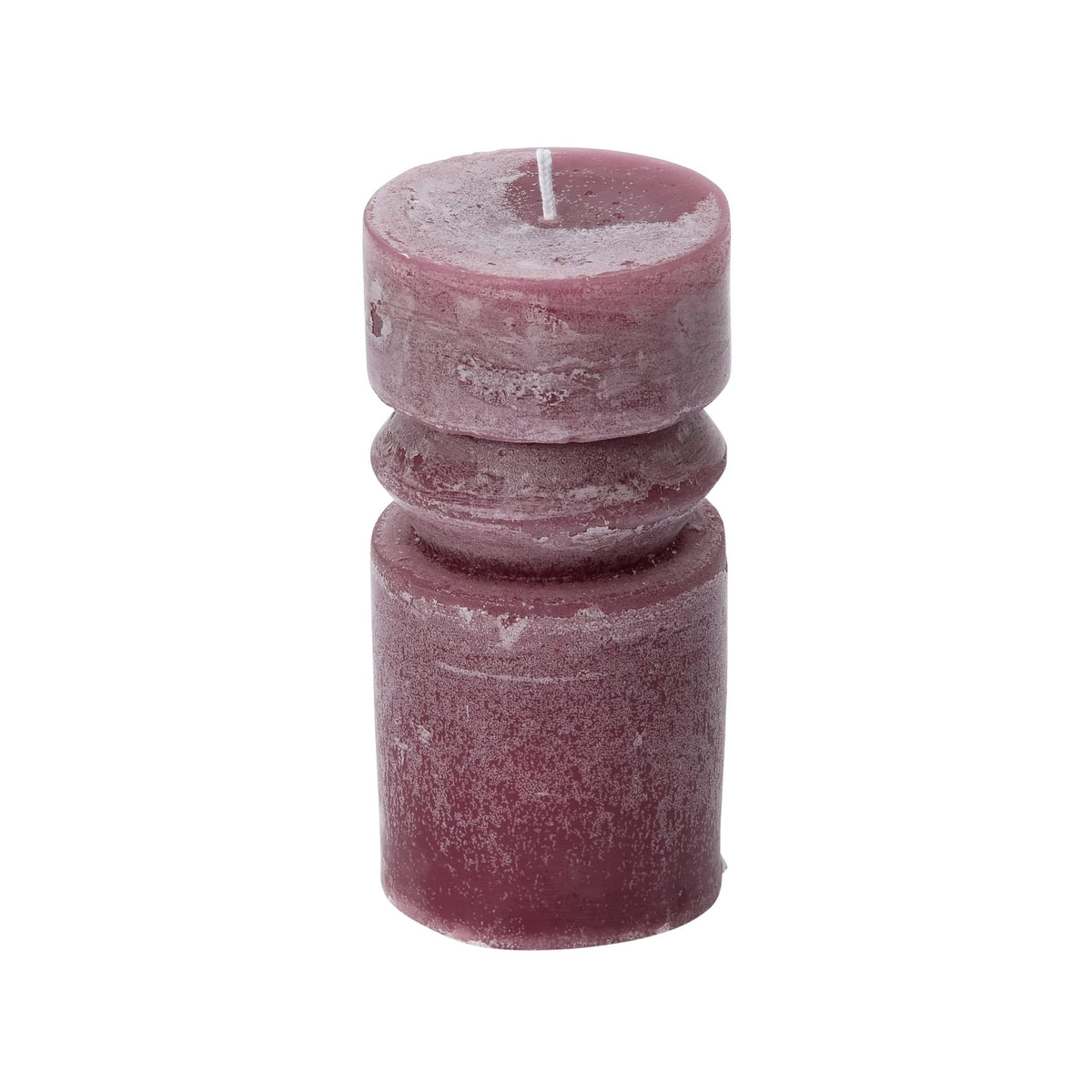 Creative Co-Op Unscented Totem Pillar, Pinot Candles, 3" L x 3" W x 6" H, Purple
