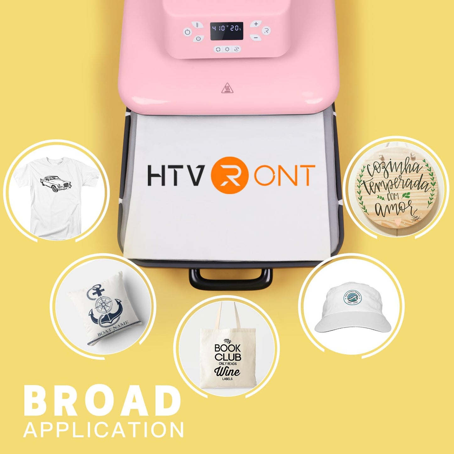 HTVRONT Auto Heat Press Machine for T Shirts - Heat Press 15x15 with Auto Release - Heats Up Fast & Heat Evenly, Professional Heat Press Machines for HTV, Sublimation, Heat Transfer Projects