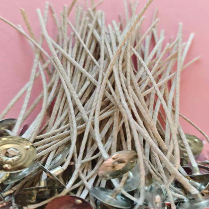 Candle Wicks for Candle Making, 200Pcs 6 Inch + 100Pcs 8 Inch Pre-Waxed Cotton Candle Wicks Kit with 300Pcs Wick Stickers, 20Pcs Candle Wick Holders & Clips, Candle Making Supplies for DIY Candles