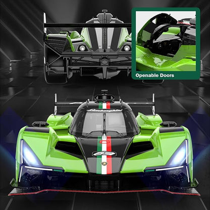 Voltz Toys 1/14 Scale Le Mans RC Car Licensed Lamborghini SC63 LMDh Remote Control Toy Car Model for Kids and Adults with Open Doors and Lights Gift for Kids and Adult