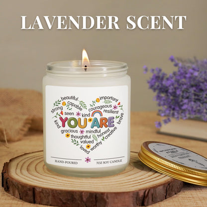 Candles Gifts for Women Unique Friendship Birthday Inspirational Gift Thank You Gifts for Friends Woman Her Best Sister Bestie Girlfriend Lavender Easter Christian Candle