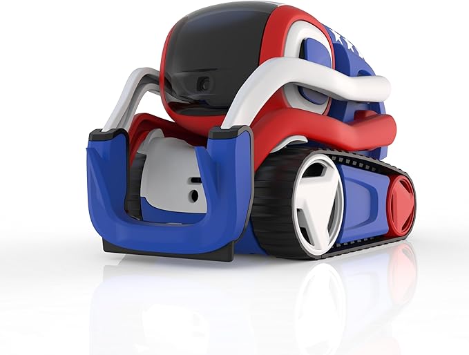 Digital Dream Labs Vector Robot Interactive Cube Toy Wireless Motion Sensor Cube with RGB LEDs BLE Rechargeable Battery (Black) (Red White &amp Blue)