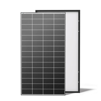 Renogy Solar Panels 640 Watts 18BB N-Type Solar Panel 12 24 Volts Monocrystalline 2PCS 320W On/Off Grid Solar Setup Over 400 Watt Solar Panel 25% Cell Efficiency for Homes Rooftop RV Boat Black