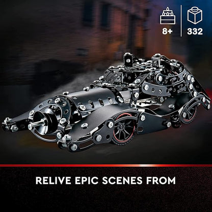 Erector Sets for Boys Age 8 9 10 11 12-16 and Older 332 Pcs Batman Model Car Building Set for Kids Ages 8-12 Year and Up Metal STEM Educational Toy for Kids Boys Girls or Adults