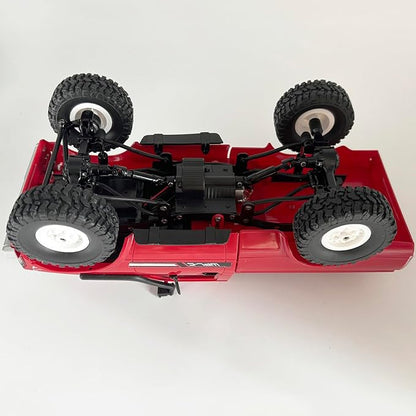 RC Truck WPL C24 RC Crawler 1/16 Scale 4x4 RC Rock Crawler All Terrain Off Road Pickup Truck RTR Remote Control LED Proportional Throttle Steering Hobby Toy for Adult