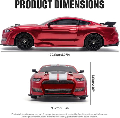 RC Drift Car 1:24 Scale Remote Control Cars Vehicle for Kids 2.4GHz 20KM/H 4WD High Speed RC Cars with LED Light Two Batteries &amp Drifting Tires Racing Sport Toy Car for Adults Boys Girls 8602RD