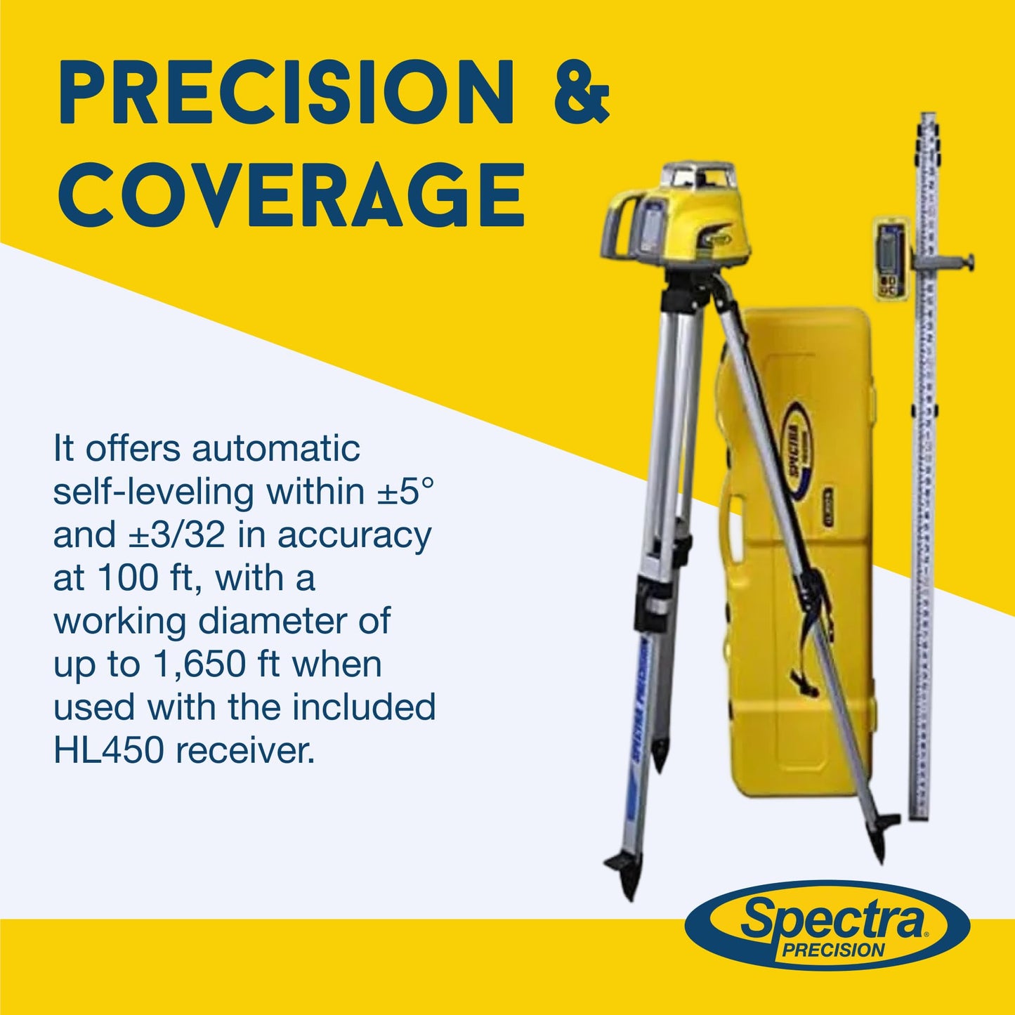 Spectra Precision Laser Level, Self Leveling Kit
