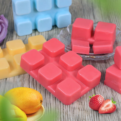 SCENTORINI Wax Melts, Scented Wax Cubes Strong Scent, Summer Scents Soy Wax for Wax Warmer - Pineapple, Watermelon, Strawberry, Mango, Passion Fruit, Mint, 6 Pack