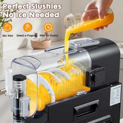 YODHOSA Slushie Machine Professional Slushy Maker,64 oz Frozen Drink Maker with 5 Pre-Set Programs for Milkshake,Frappe,Margarita,Cold Drink,No Ice Needed