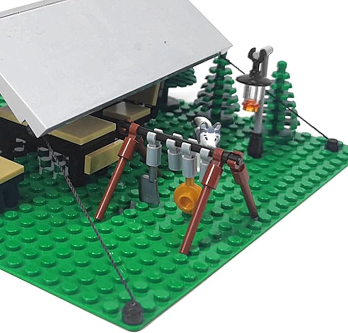 Urban Camping Blocks Set Outdoor Forest Tent Adventure Toys Tents Campfire (106Pcs)