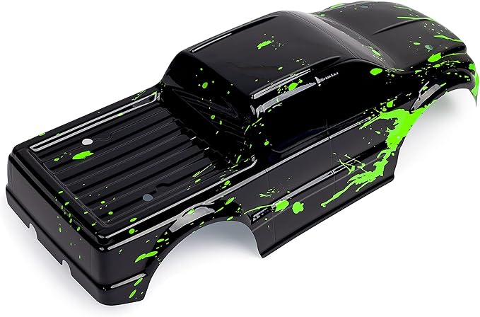 SummitLink Custom Body Muddy Green Over Black Style Compatible for T/E Maxx Shell Cover E-Maxx 1/10 Scale RC Car or Truck (Truck not Included) EM-BG-02